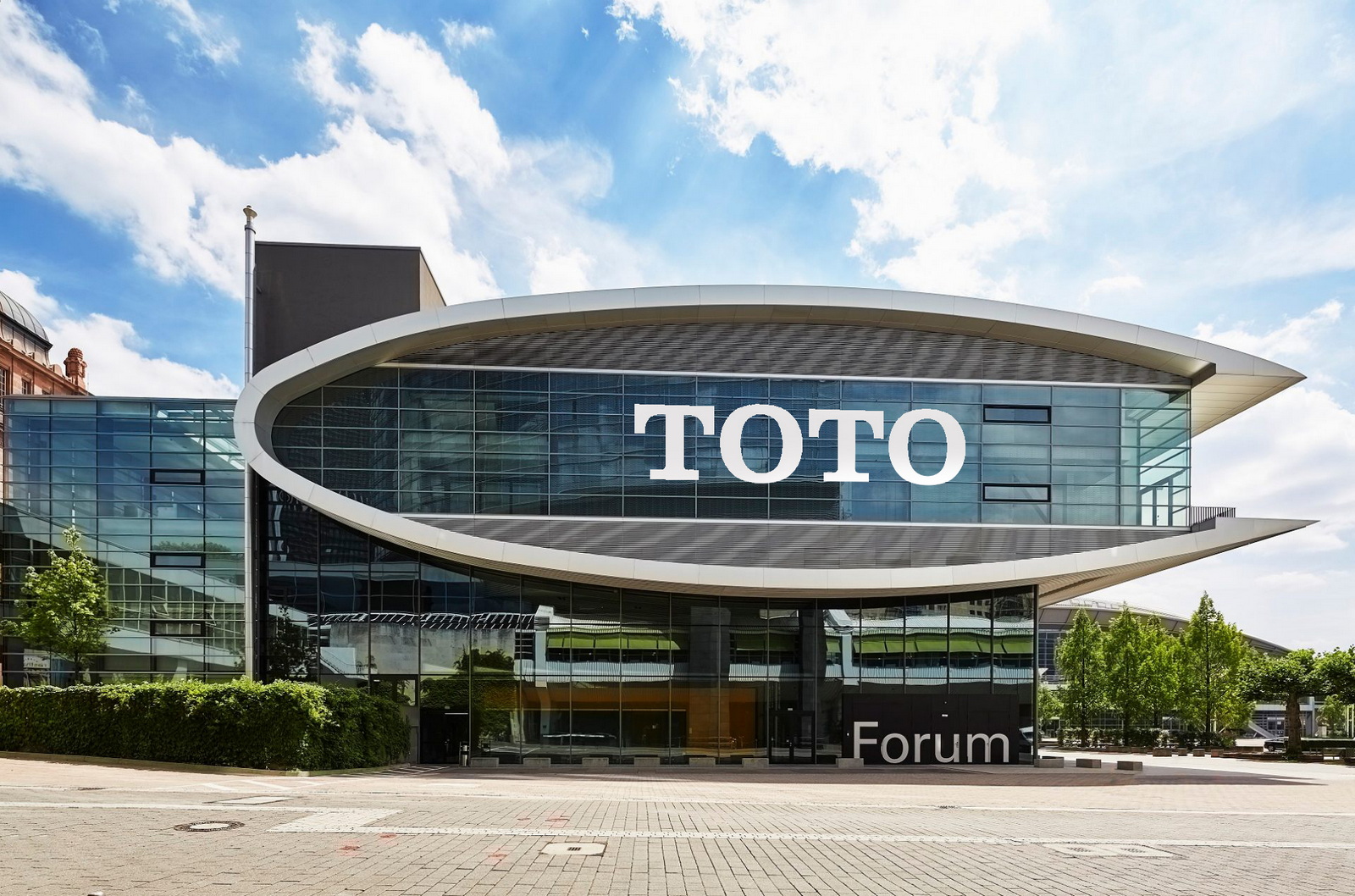 1. FORUM building with TOTO logo